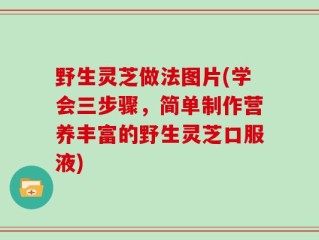 野生灵芝做法图片(学会三步骤，简单制作营养丰富的野生灵芝口服液)