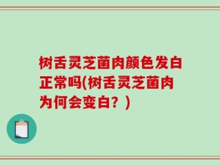 树舌灵芝菌肉颜色发白正常吗(树舌灵芝菌肉为何会变白？)