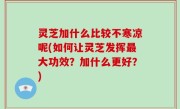 灵芝加什么比较不寒凉呢(如何让灵芝发挥最大功效？加什么更好？)