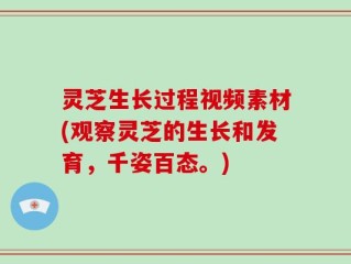 灵芝生长过程视频素材(观察灵芝的生长和发育，千姿百态。)
