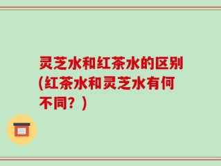 灵芝水和红茶水的区别(红茶水和灵芝水有何不同？)