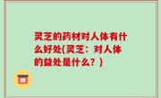 灵芝的药材对人体有什么好处(灵芝：对人体的益处是什么？)