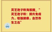 灵芝孢子粉海报图_“灵芝孢子粉：提升免疫力，增强健康，自然养生之选”