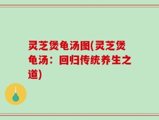 灵芝煲龟汤图(灵芝煲龟汤：回归传统养生之道)