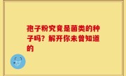 孢子粉究竟是菌类的种子吗？解开你未曾知道的