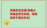 安徽灵芝空调(安徽公司推出灵芝空调，特别适用于夏日炎炎)