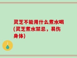 灵芝不能用什么煮水喝(灵芝煮水禁忌，易伤身体)