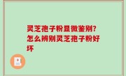 灵芝孢子粉显微鉴别？怎么辨别灵芝孢子粉好坏