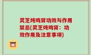 灵芝炖鸡肾功效与作用禁忌(灵芝炖鸡肾：功效作用及注意事项)