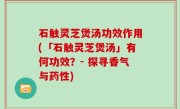 石触灵芝煲汤功效作用(「石触灵芝煲汤」有何功效？- 探寻香气与药性)