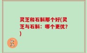 灵芝和石斛那个好(灵芝与石斛：哪个更优？)