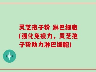 灵芝孢子粉 淋巴细胞(强化免疫力，灵芝孢子粉助力淋巴细胞)