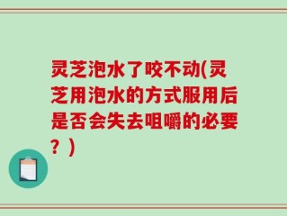 灵芝泡水了咬不动(灵芝用泡水的方式服用后是否会失去咀嚼的必要？)