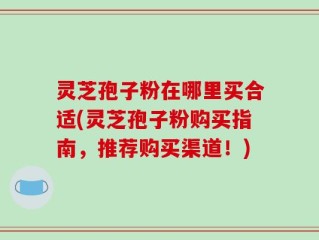 灵芝孢子粉在哪里买合适(灵芝孢子粉购买指南，推荐购买渠道！)