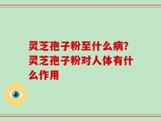 灵芝孢子粉至什么病？灵芝孢子粉对人体有什么作用
