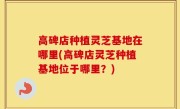 高碑店种植灵芝基地在哪里(高碑店灵芝种植基地位于哪里？)