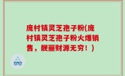 庞村镇灵芝孢子粉(庞村镇灵芝孢子粉火爆销售，靓丽财源无穷！)