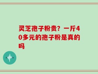 灵芝孢子粉贵？一斤40多元的孢子粉是真的吗