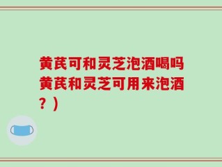 黄芪可和灵芝泡酒喝吗黄芪和灵芝可用来泡酒？)