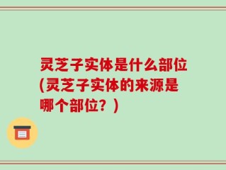 灵芝子实体是什么部位(灵芝子实体的来源是哪个部位？)
