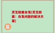 灵芝胶囊白发(灵芝胶囊：白发问题的解决方案)