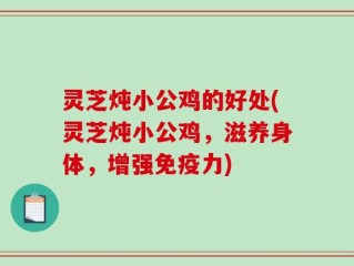 灵芝炖小公鸡的好处(灵芝炖小公鸡，滋养身体，增强免疫力)