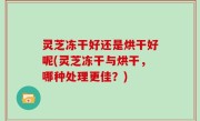 灵芝冻干好还是烘干好呢(灵芝冻干与烘干，哪种处理更佳？)