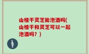 山楂干灵芝能泡酒吗(山楂干和灵芝可以一起泡酒吗？)