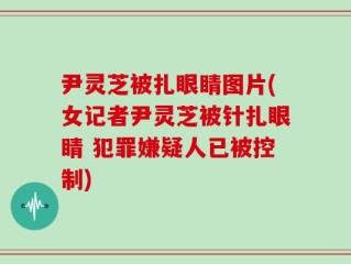 尹灵芝被扎眼睛图片(女记者尹灵芝被针扎眼睛 犯罪嫌疑人已被控制)