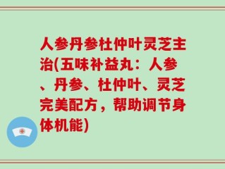 人参丹参杜仲叶灵芝主治(五味补益丸：人参、丹参、杜仲叶、灵芝完美配方，帮助调节身体机能)