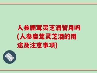 人参鹿茸灵芝酒管用吗(人参鹿茸灵芝酒的用途及注意事项)