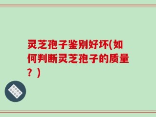 灵芝孢子鉴别好坏(如何判断灵芝孢子的质量？)