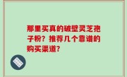那里买真的破壁灵芝孢子粉？推荐几个靠谱的购买渠道？