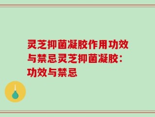 灵芝抑菌凝胶作用功效与禁忌灵芝抑菌凝胶：功效与禁忌