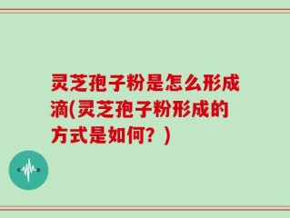 灵芝孢子粉是怎么形成滴(灵芝孢子粉形成的方式是如何？)