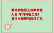 香港种植灵芝视频教程大全(学习种植灵芝！香港全新视频教程汇总)