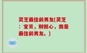 灵芝最佳前男友(灵芝：宝贝，别担心，我是最佳前男友。)