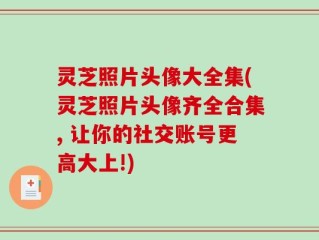 灵芝照片头像大全集(灵芝照片头像齐全合集, 让你的社交账号更高大上!)