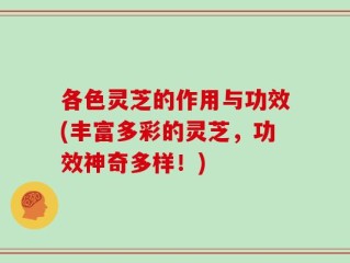 各色灵芝的作用与功效(丰富多彩的灵芝，功效神奇多样！)