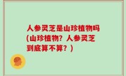人参灵芝是山珍植物吗(山珍植物？人参灵芝到底算不算？)