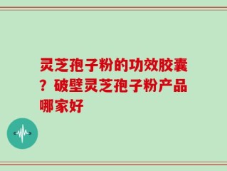 灵芝孢子粉的功效胶囊？破壁灵芝孢子粉产品哪家好