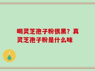 喝灵芝孢子粉很黑？真灵芝孢子粉是什么味