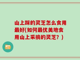 山上踩的灵芝怎么食用最好(如何最优美地食用山上采摘的灵芝？)
