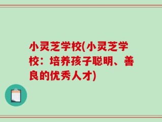 小灵芝学校(小灵芝学校：培养孩子聪明、善良的优秀人才)