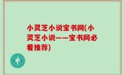小灵芝小说宝书网(小灵芝小说——宝书网必看推荐)