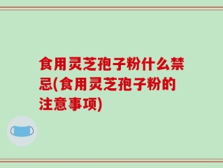 食用灵芝孢子粉什么禁忌(食用灵芝孢子粉的注意事项)