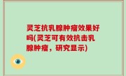 灵芝抗乳腺肿瘤效果好吗(灵芝可有效抗击乳腺肿瘤，研究显示)