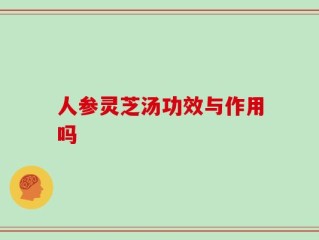 人参灵芝汤功效与作用吗