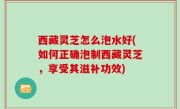 西藏灵芝怎么泡水好(如何正确泡制西藏灵芝，享受其滋补功效)