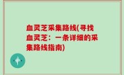 血灵芝采集路线(寻找血灵芝：一条详细的采集路线指南)
